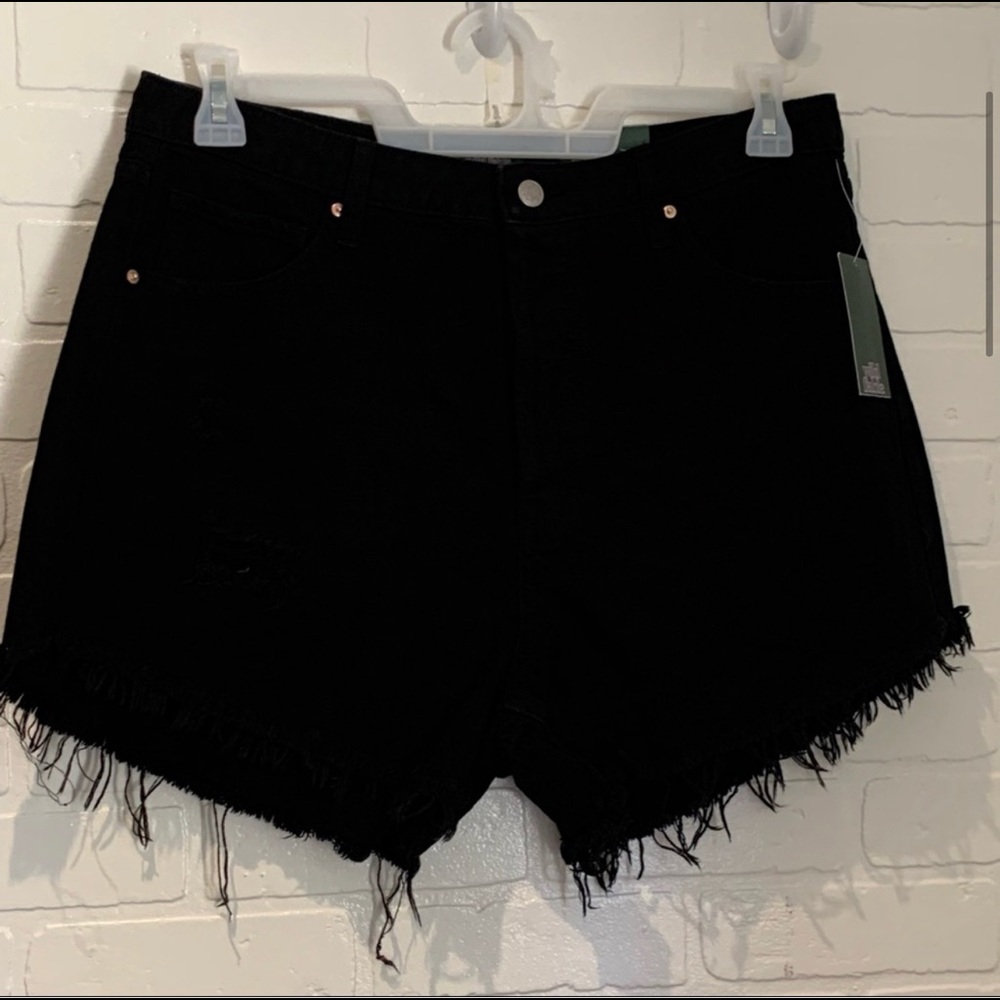 Wild Fable High Rise Black Denim Shorts